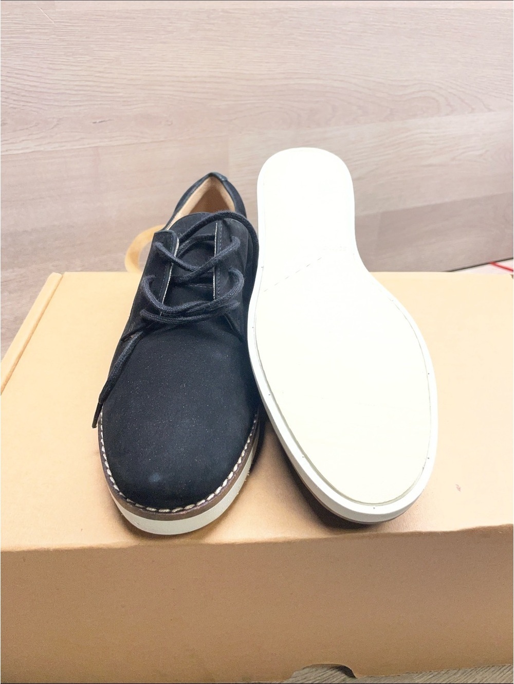 SoftWalk Women's Black Suede Chukka with White Sole #126